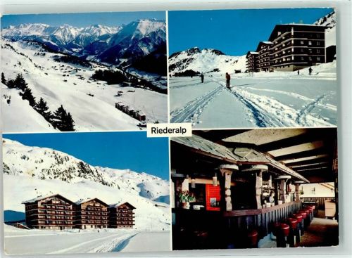 3987 Riederalp - Hotel Valaisia Hüttenstempel Winter