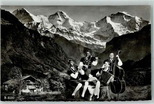 3801 Jungfraujoch Gebrauchsspuren Musikkapelle Eiger Mönch Jungfrau