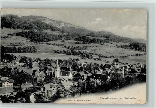 3672 Oberdiessbach 1913 - Teilansicht AK