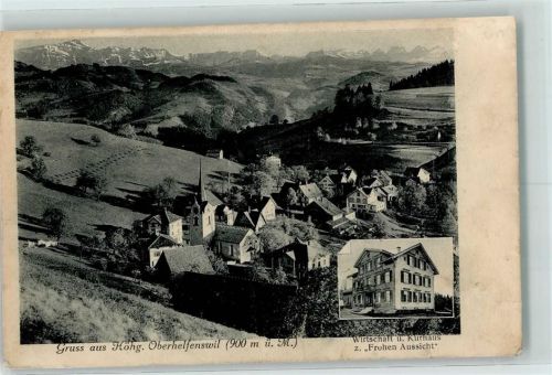 9621 Oberhelfenschwil Gebrauchsspuren Wirschaft und Kurhaus zur Frohen Aussicht