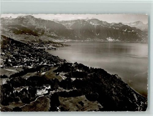 1071 Chexbres - Hotel du Signal et son parc Luftaufnahme