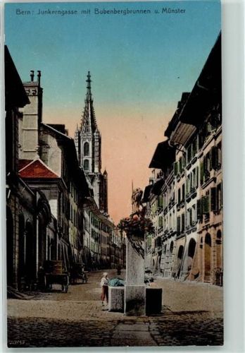 3000 Bern Berne - Junkerngasse Bubenbergbrunnen Münster