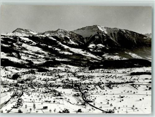 8722 Kaltbrunn - Winter Luftaufnahme