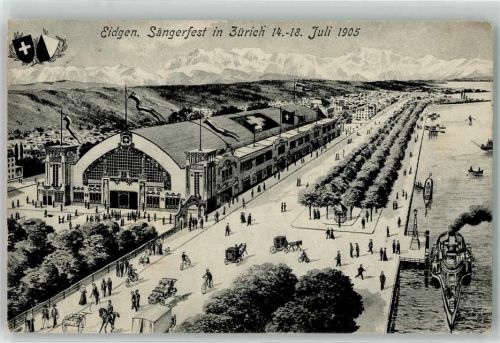 8000 Zürich 1905 - Bahnhof Eidg Sängerfest
