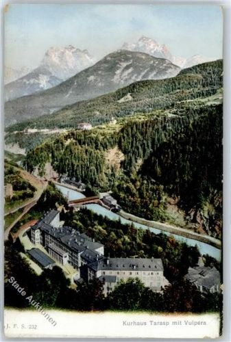 7553 Tarasp Gebrauchsspuren Kurhaus mit Vulpera