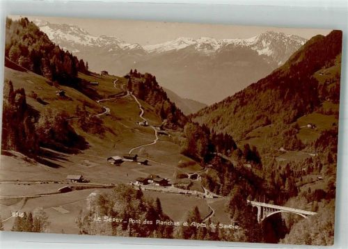 1863 Le Sépey Ormont-Dessous Foto AK Pont de Planches