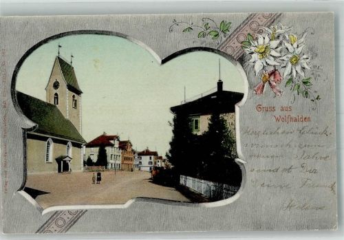 9427 Wolfhalden 1905 Foto AK Kirche
