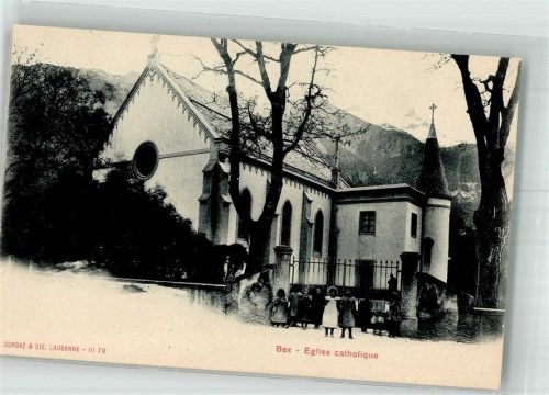 1880 Bex Foto AK Kath. Kirche