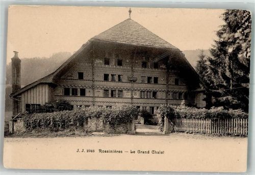 1658 Rossinière Foto AK Hotel Le Grand Chalet