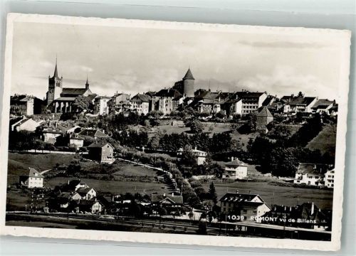 1680 Romont FR 1944 Foto AK Feldpost CP.Dragons 33