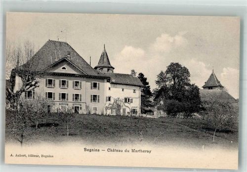 1268 Begnins Foto AK Schloss du Martheray