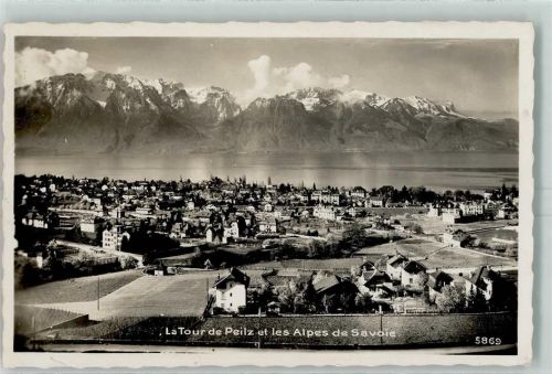 1814 La Tour-de-Peilz 1934 - et les Alpes de Savoie