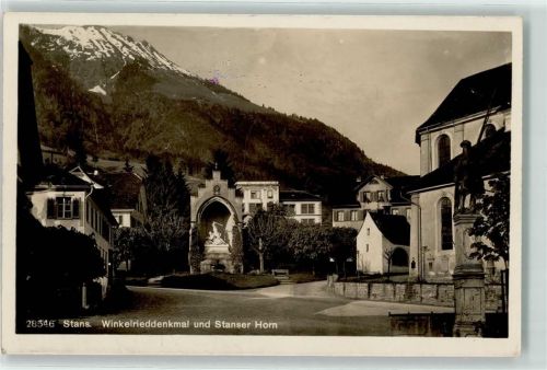 6370 Stans - Winkelrieddenkmal Stanserhorn Feldpost Mot Kan Bttr 10