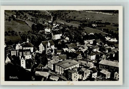 7214 Grüsch Seewis 1937 Foto AK Teilansicht, gute Erhaltung AK