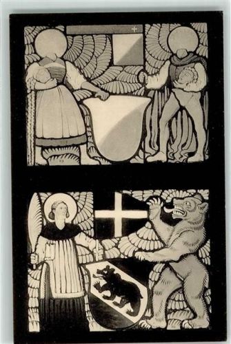 Ifleter Berg - 2 Standesscheiben Zürich und Bern aus dem Soldatenhaus General Wille