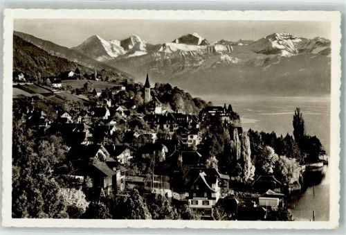 3652 Hilterfingen - Eiger Mönch Jungfrau Feldpost KP 1 74