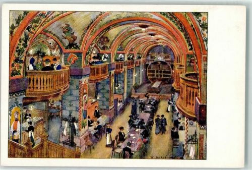 3000 Bern Berne Künstlerkarte Grosser Kornhauskeller sign.