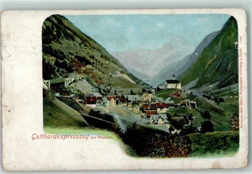 6484 Wassen UR Gebrauchsspuren Kirchlein Gotthardlinie