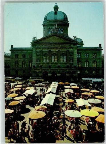 3000 Bern Berne - Bundeshaus Marktszene