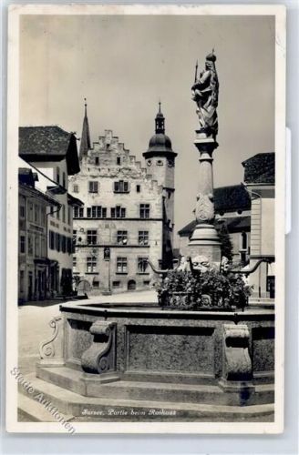 6210 Sursee - Rathaus, Denkmal, Brunnen