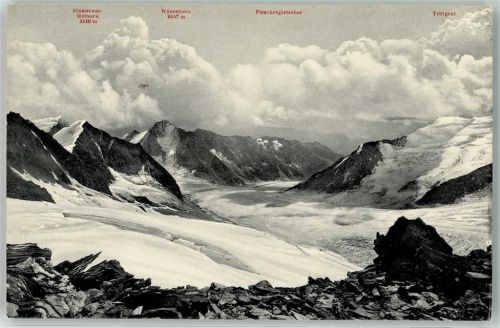 Finsteraarhorn - Frühstücksplatz Wasserhorn Triftgrat Fieschergletscher