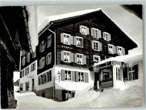7057 Langwies 1963 Winter Pension Ferienheim der Stadt Luzern