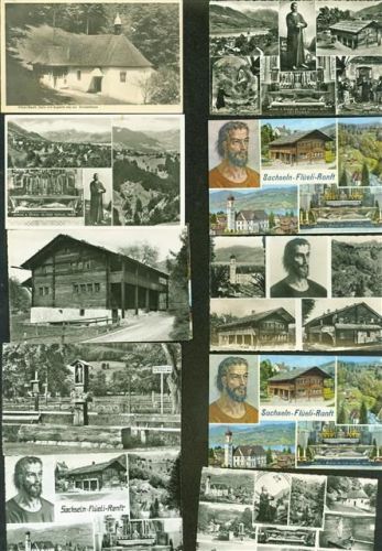 6073 Flüeli-Ranft Posten 21 bis 100 AK Lot mit 28 AK Bruder Klaus