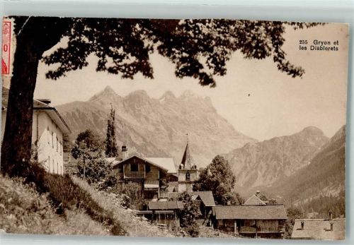 1882 Gryon Gebrauchsspuren Les Diablerets