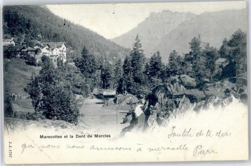 1923 Les Marécottes - Landschaft