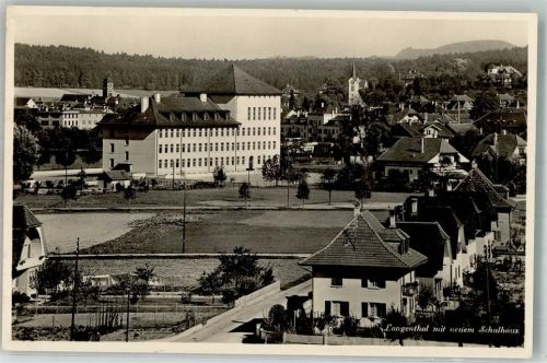 4900 Langenthal 1932 Foto AK neues Schulhaus