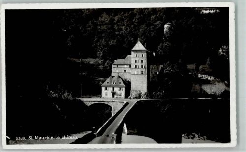 1890 St-Maurice Gebrauchsspuren Schloss