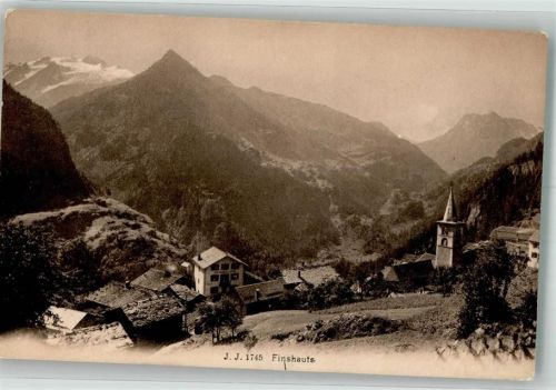 1925 Finhaut Foto AK Kirche