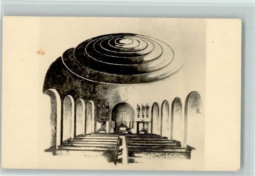 9424 Rheineck 1932 - Kirche der heiligen Theresia vom Kinde Jesu Innenaufnahme