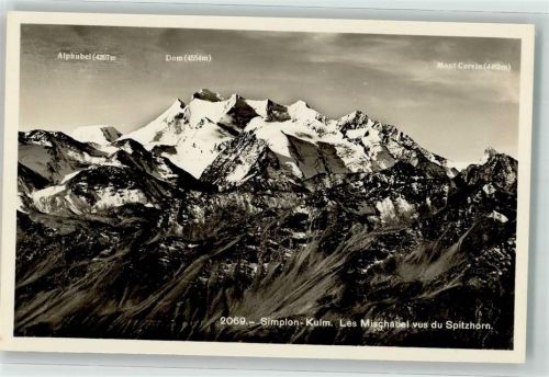 3900 Simplon Kulm - Spitzhorn Alphubel Dom Les Mischabel