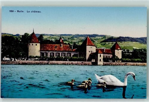 1180 Rolle - Schwanenfamilie Schloss