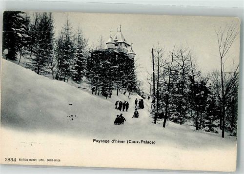 1824 Caux Winter Schloss