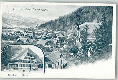 3555 Trubschachen 1909 Foto AK Gasthaus zu Bären