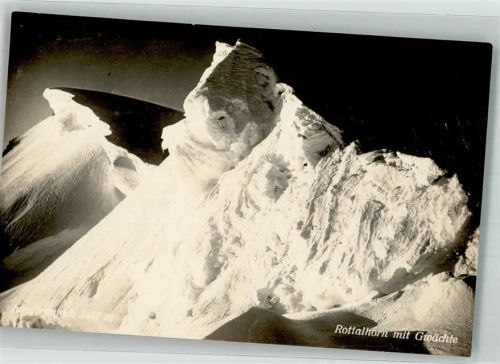 3801 Jungfraujoch Foto AK Rottalhorn mit Gwächte Winter