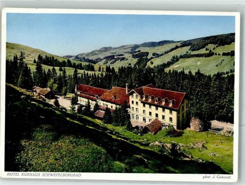 Gantrisch Foto AK Hotel Kurhaus Schwefelbergbad