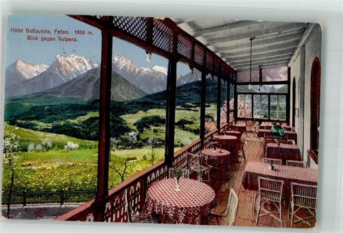 7551 Ftan 1922 Foto AK Hotel Bellavista