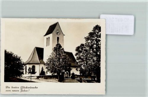 3416 Affoltern im Emmental FOTO KEINE AK Kirche Uhr Treppe Foto 10cm x 7cm, rückseitig Haftspuren