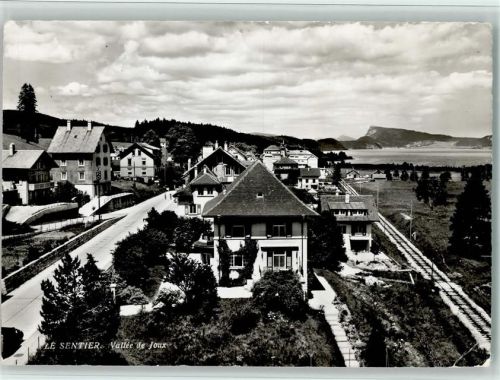 1347 Le Sentier 1955 Gebrauchsspuren Vallee de Joux, Verlag Deriaz 10420 Foto AK