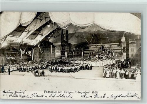 8000 Zürich 1905 Foto AK Festspiel 1905 AK