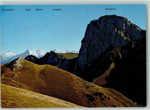 3762 Erlenbach im Simmental - Luftseilbahn Erlenbach Stockhorn Berner Oberland Hüttenstempel