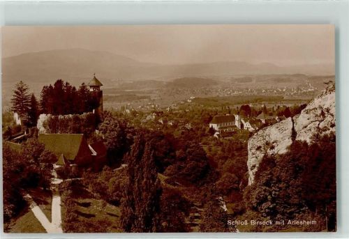 4144 Arlesheim - Schloss Birseck Blick auf Arlesheim