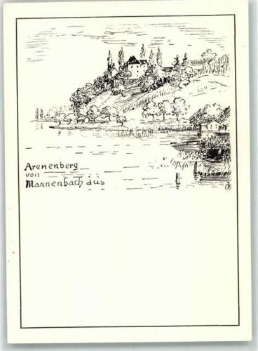 Arenenberg Schloss - Zeichnung