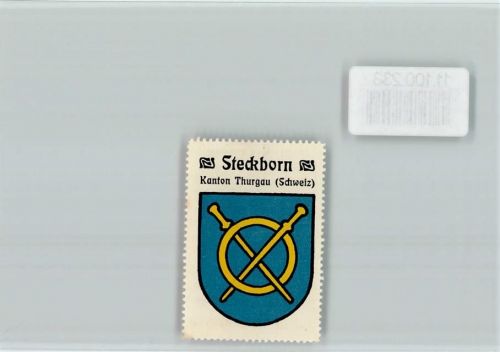8266 Steckborn - Vignette Wappen Kaffee Hag ca 1920-1940