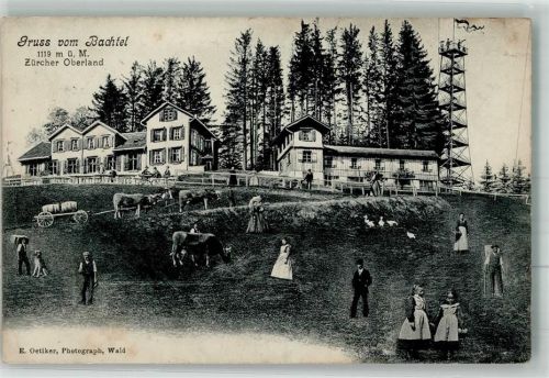 8340 Hinwil 1905 Gebrauchsspuren Aussichtsturm Bachtel