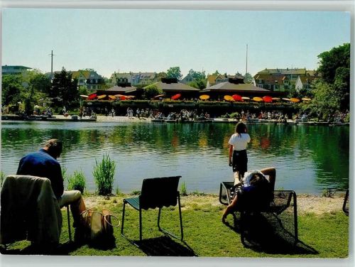 4142 Münchenstein - Ausflügler am Albansee