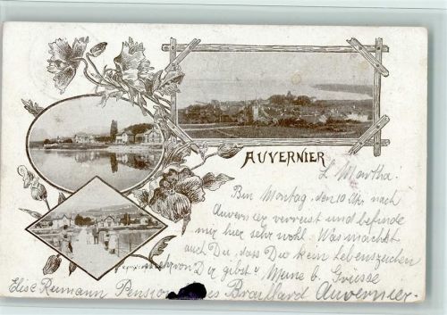 2012 Auvernier 1899 - Gruß aus, Flecken I